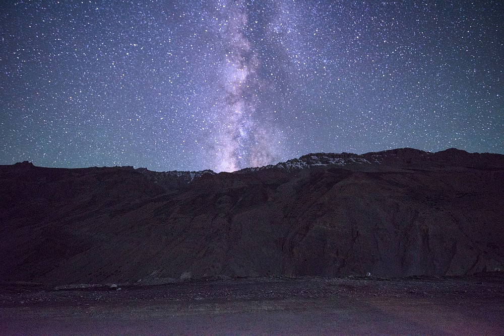 The night sky in Spiti